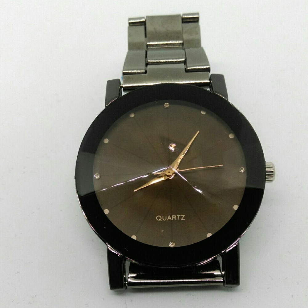 ● 2 / $15 ●  NEW MEN'S STAINLESS STEEL BAND WATCH - Picture 5 of 7